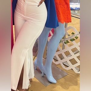 White Gianni Bini Side Slit Pants Size 2